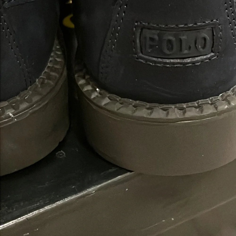 Polo Ralph Lauren Ranger Mallet Bear Boots GS Boys Girls blue Youth Size 2